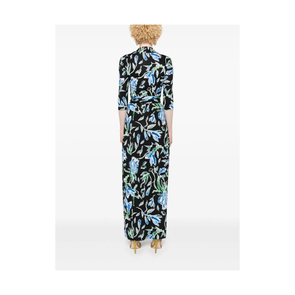 Diane Von Furstenberg Bloemenprint Omslagjurk Multicolor Dames