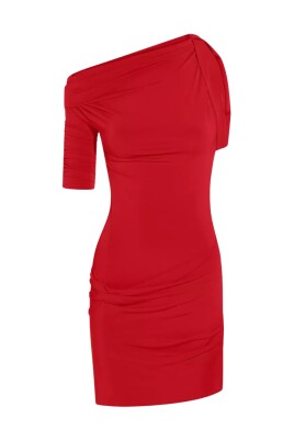 red-draped-mini-dress