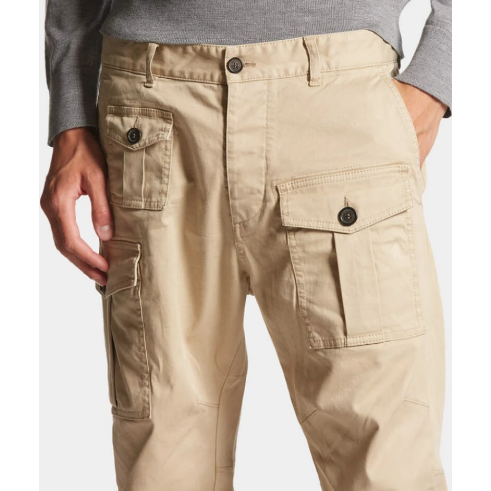 Dsquared2 Cargo Icon Broek Beige Heren