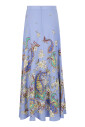 jupe-en-soie-imprimee-multicolore