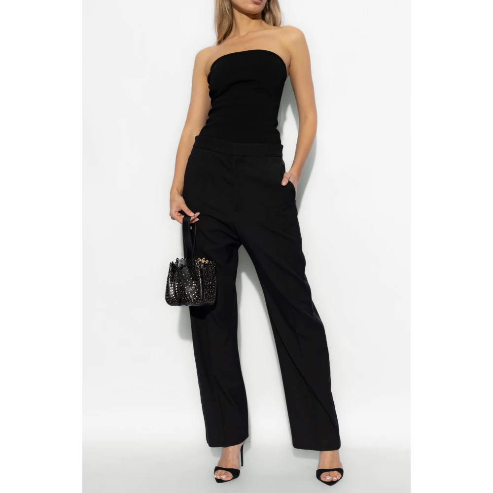 Alaïa Jumpsuit met blote schouders Black Dames