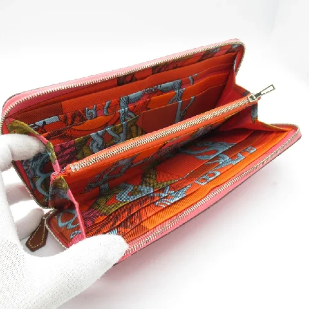 Hermès Vintage Pre-owned Leather wallets Pink Dames