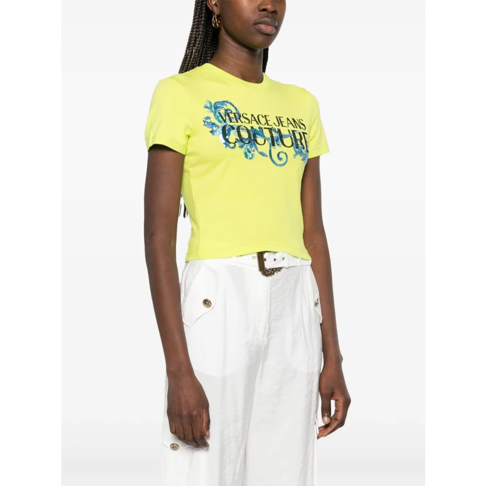 Versace Jeans Couture Groene T-shirt en Polo Green Dames