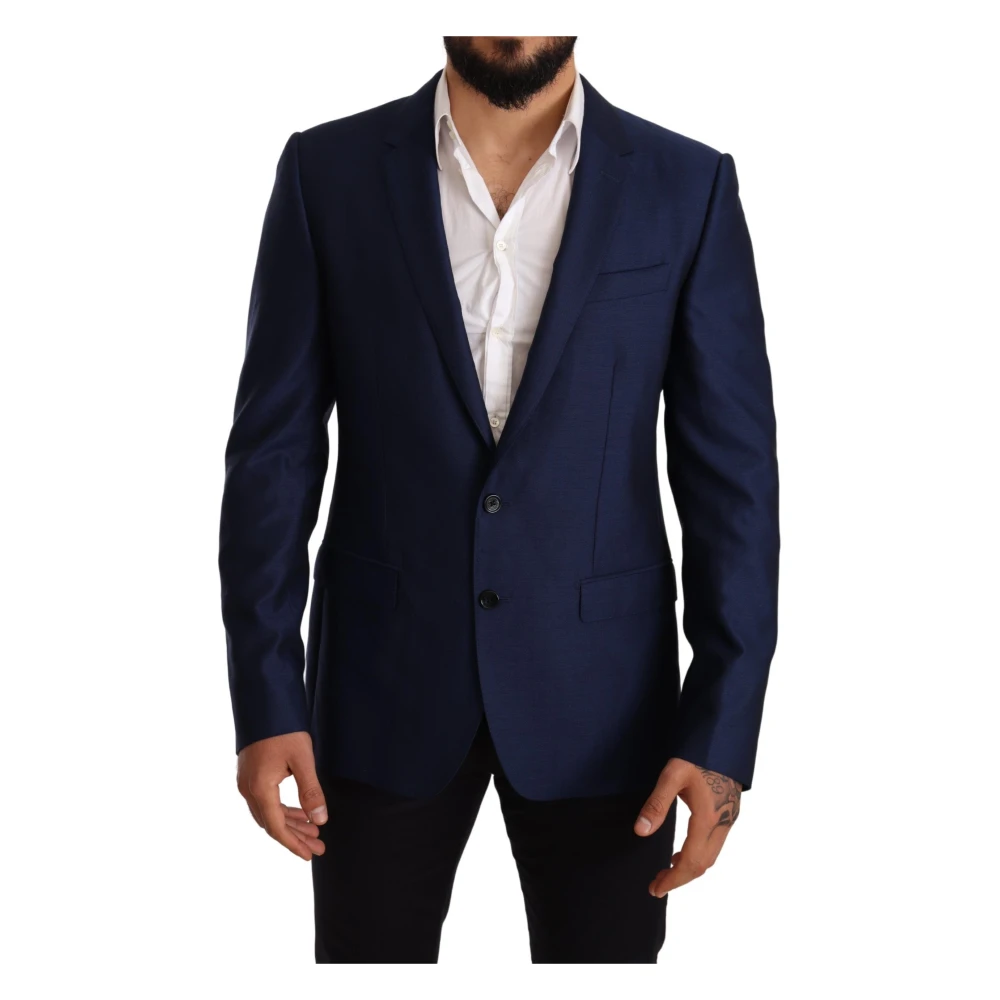 Dolce & Gabbana Men's Blue Elegant Martini Blazer In