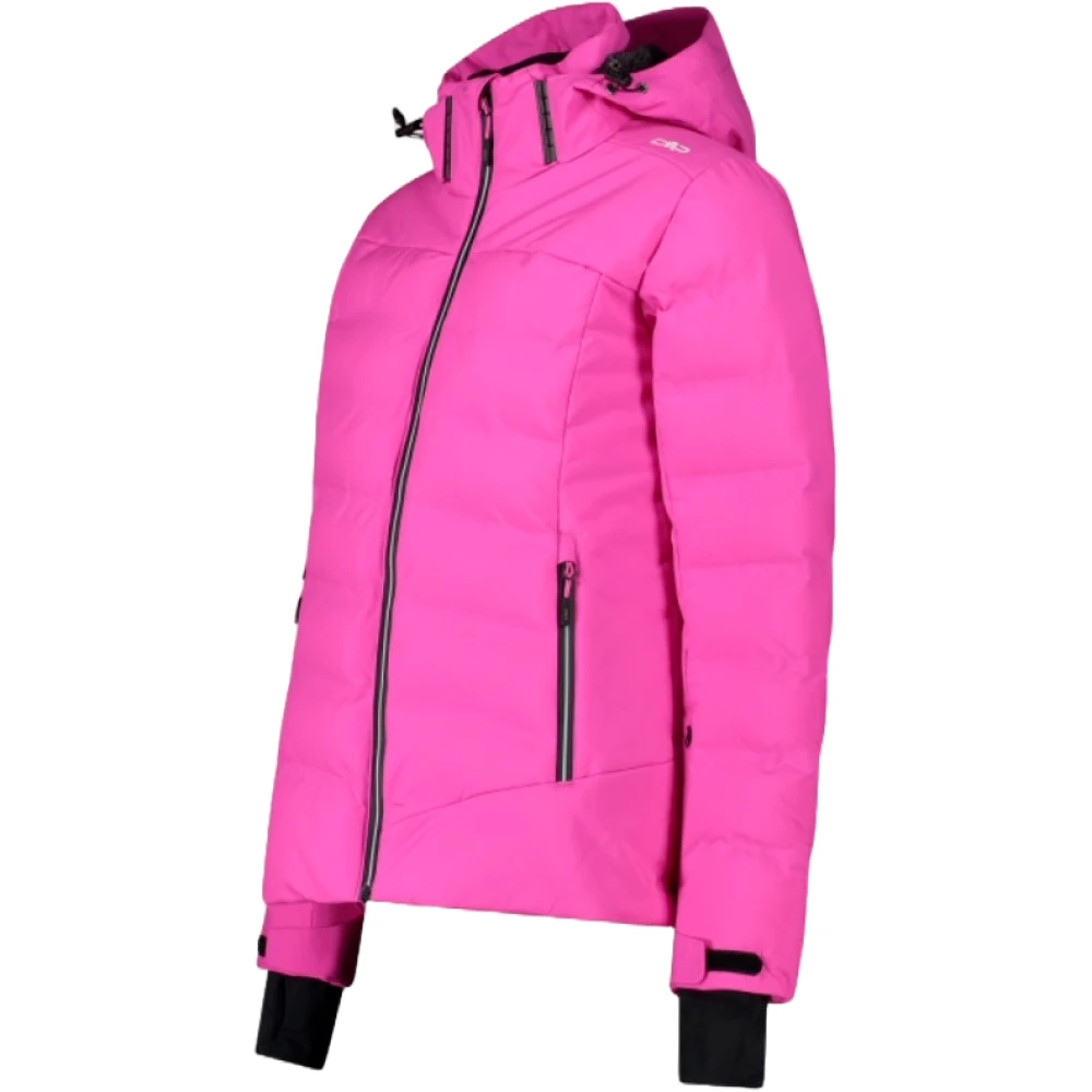CMP Rode Winterjas High-Loft Capuchon Pink Dames