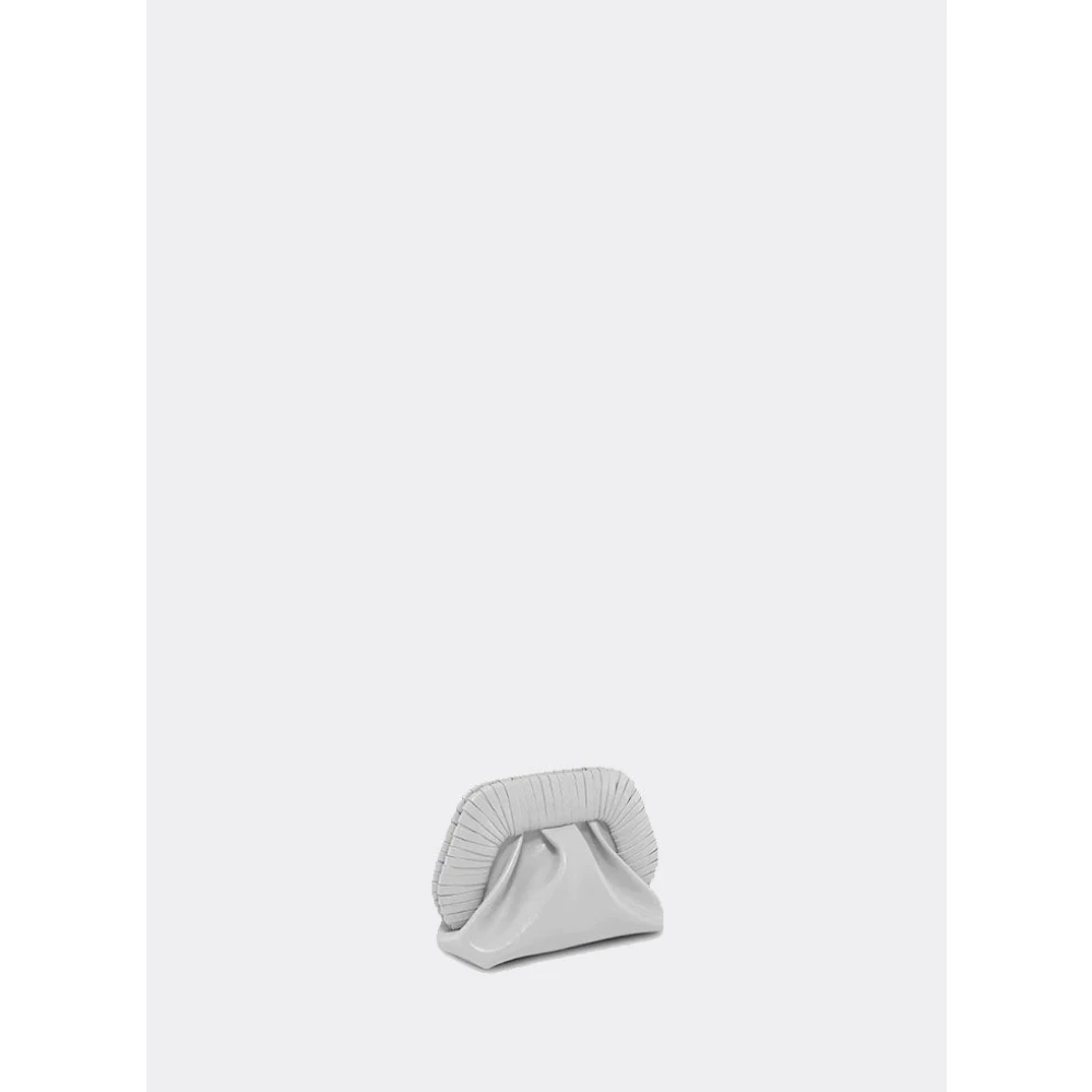 THEMOIRè Eco Stof Clutch Tas Magnetische Sluiting White Dames