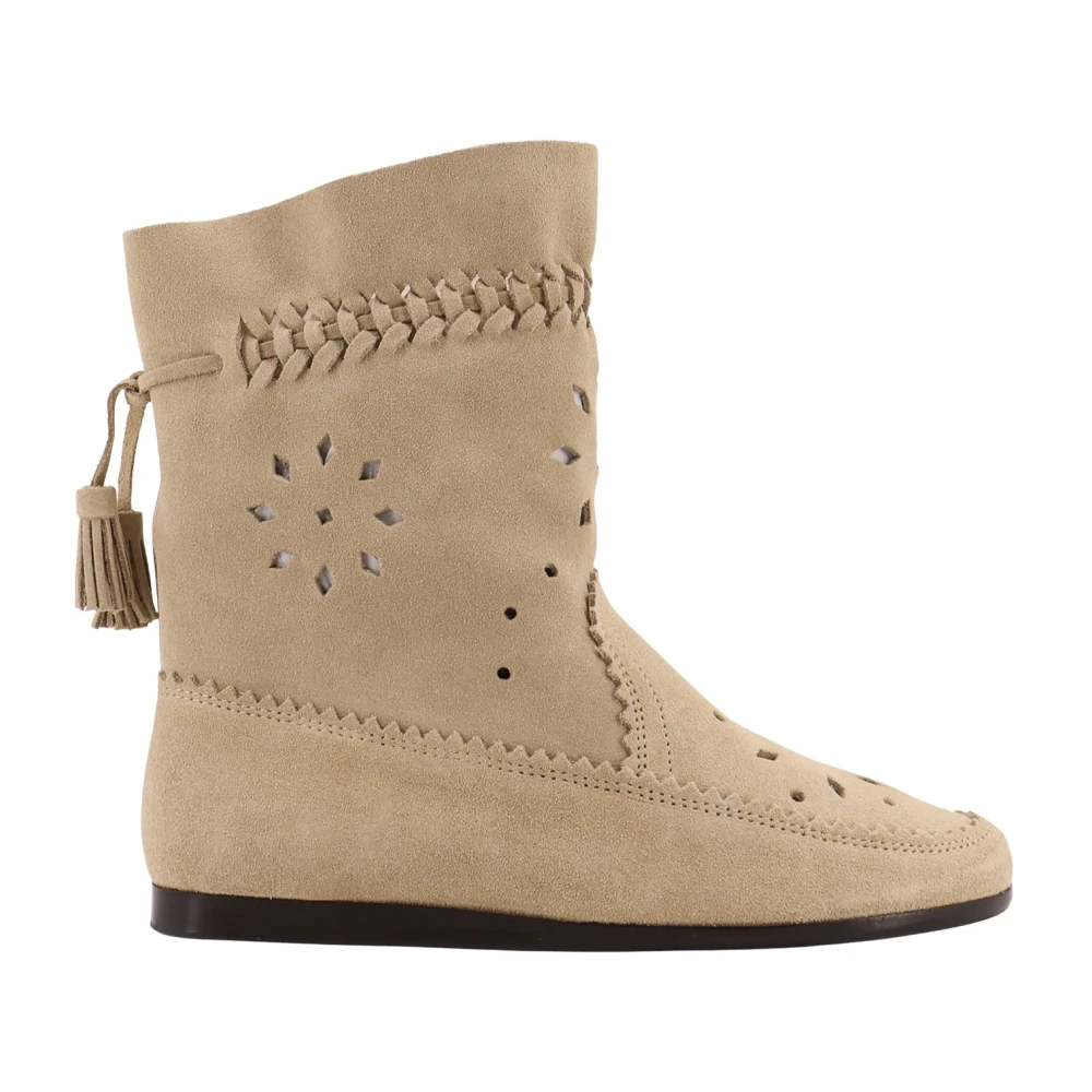 Isabel Marant Women's Beige Ankle Boots
