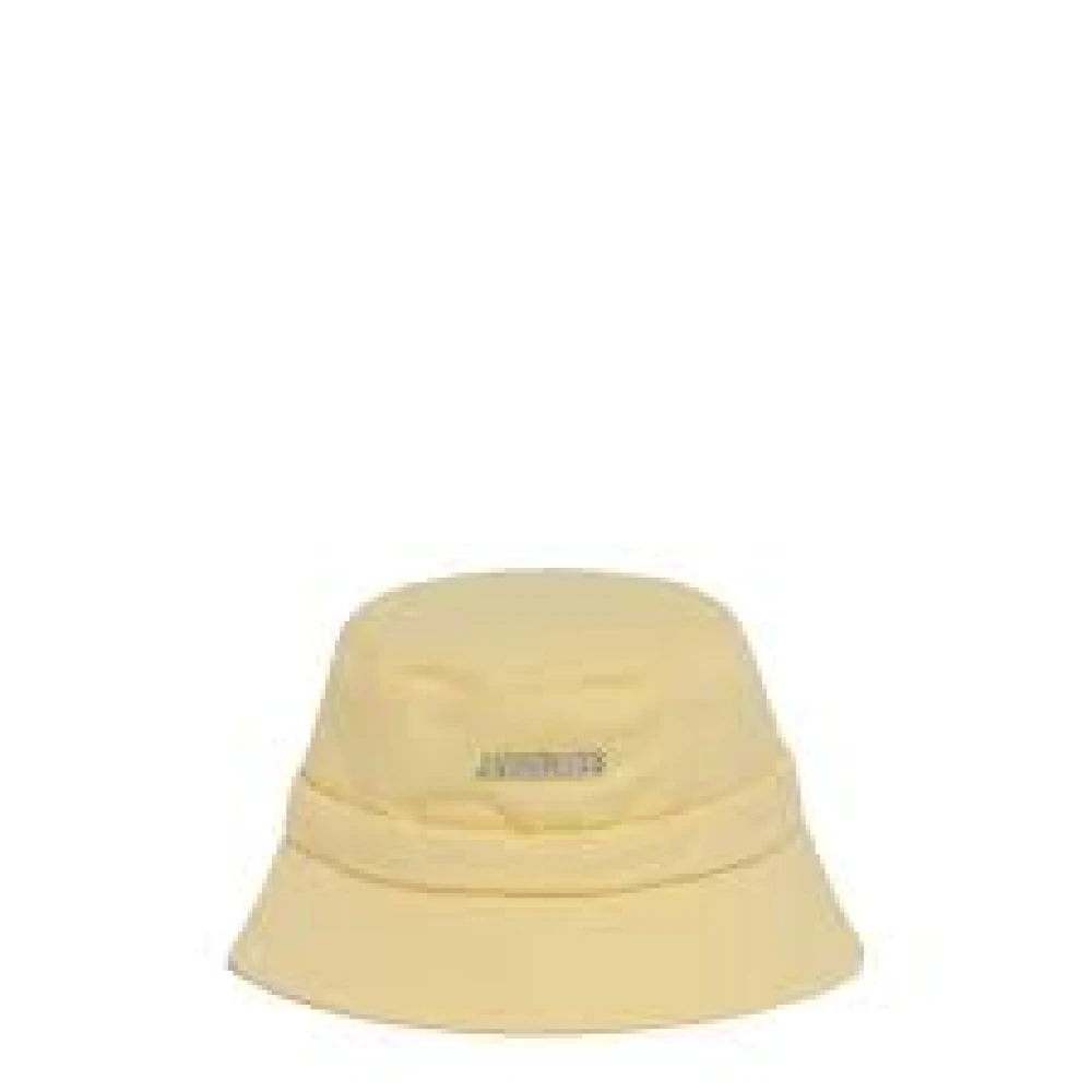 Jacquemus Stijlvolle zonnehoed voor zomerdagen Yellow Dames
