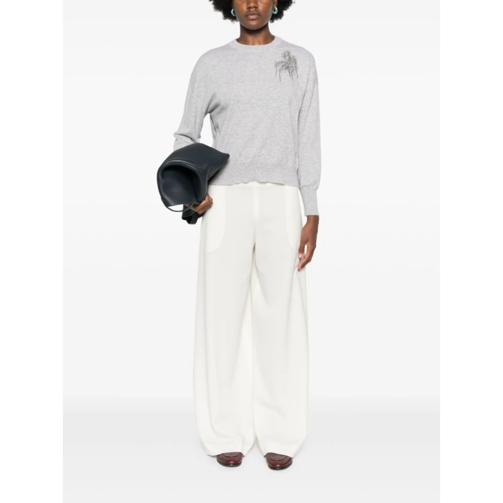 BRUNELLO CUCINELLI Grijze Sweatshirt Aw24 Dameskleding Gray Dames