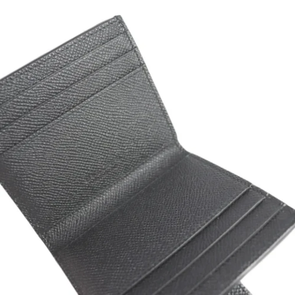 Bvlgari Vintage Pre-owned Leather wallets Black Dames