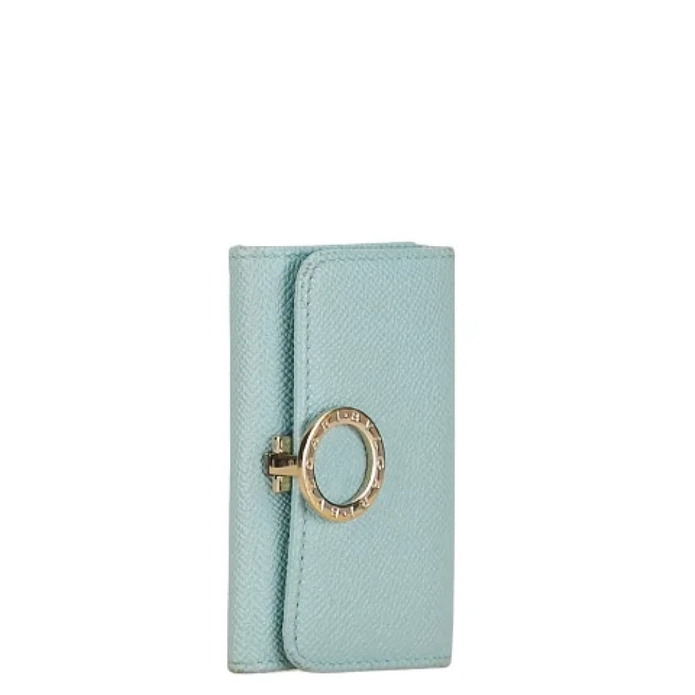 Bvlgari Vintage Pre-owned Leather home-office Green Dames