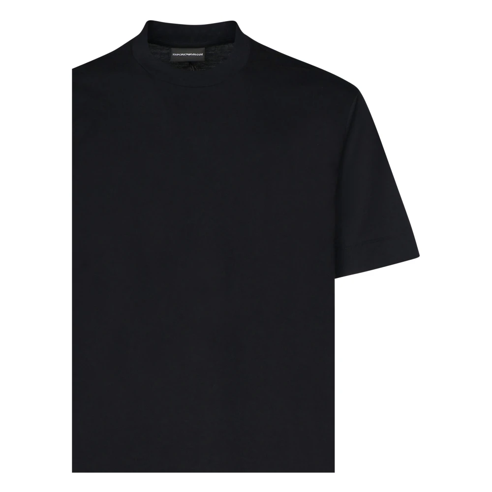 Emporio Armani Zwarte T-shirts en Polos Black Heren
