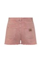 roze-denim-shorts-met-logo-patch