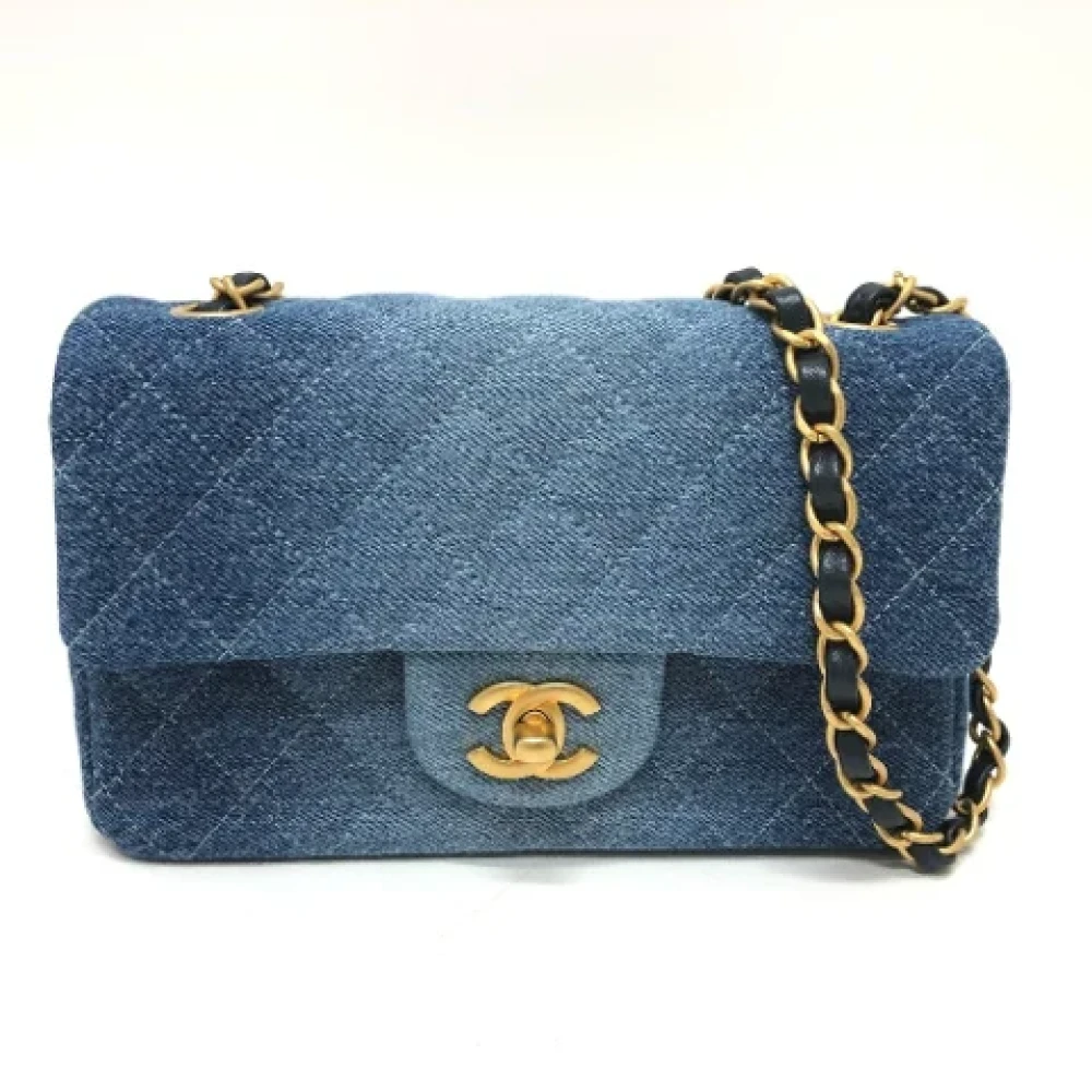 Chanel Vintage Pre-owned Denim chanel-bags Blue Dames