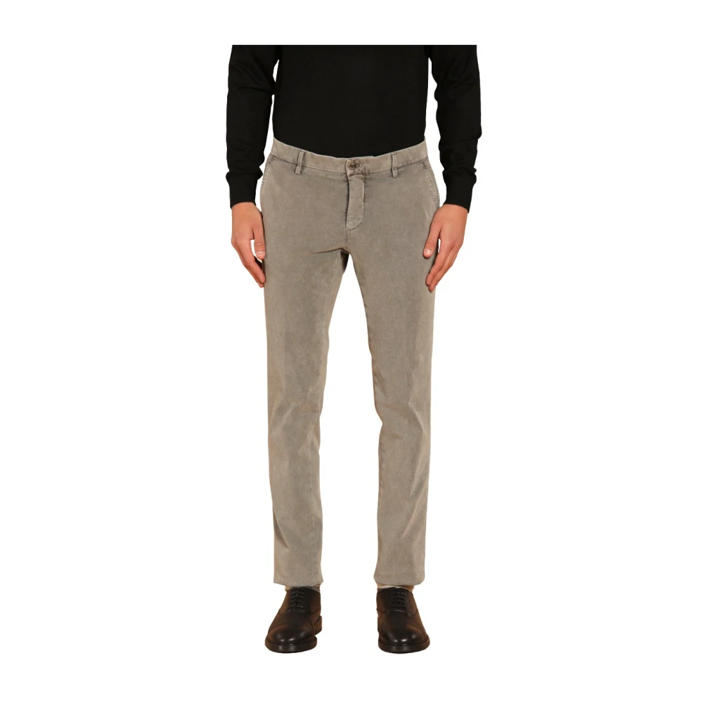 Mason's Gemarmerd Stretch Chino Broek Green Heren