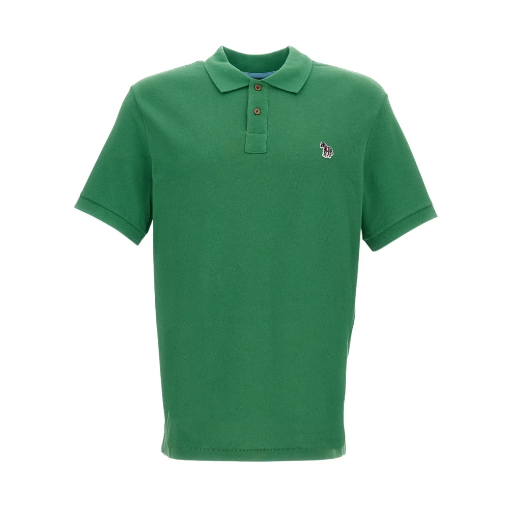 Paul Smith Men's Green Polo Shirts, Xl, Cotton Polo Shirt