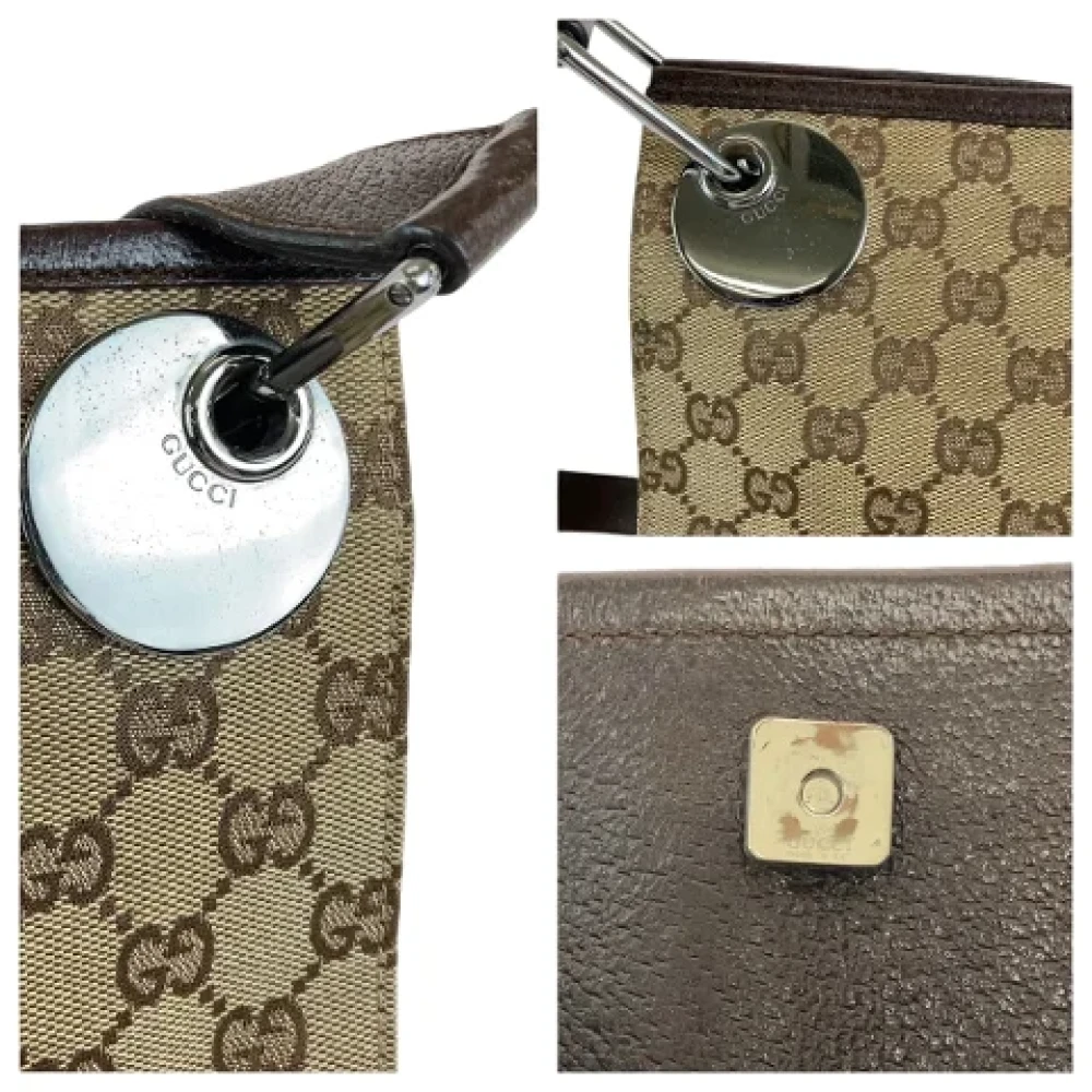 Gucci Vintage Pre-owned Canvas crossbody-bags Brown Dames