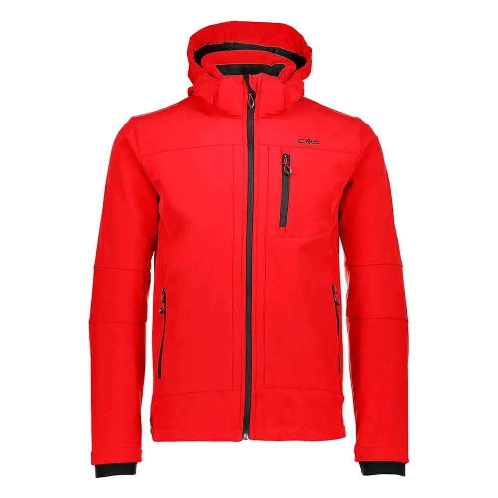 CMP Zip Hood Ferrari Nero Jas Red Heren