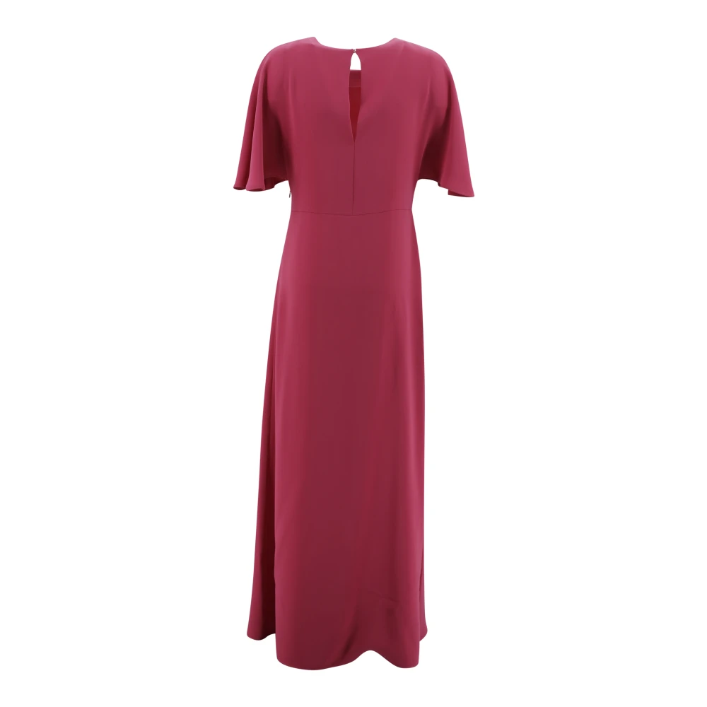 P.a.r.o.s.h. Rode Cady Ronde-Hals Jurk met Split Red Dames