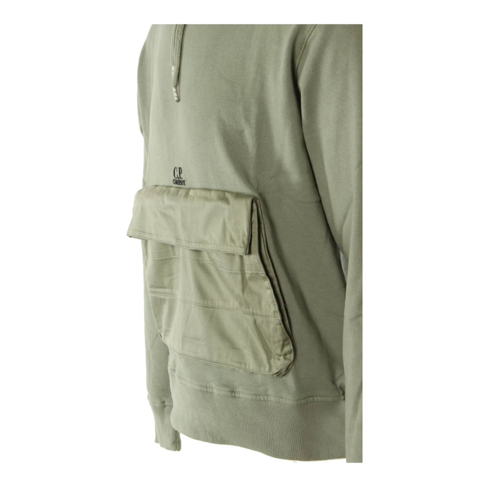 C.P. Company Groene Katoenen Fleece Sweater voor Heren Green Heren