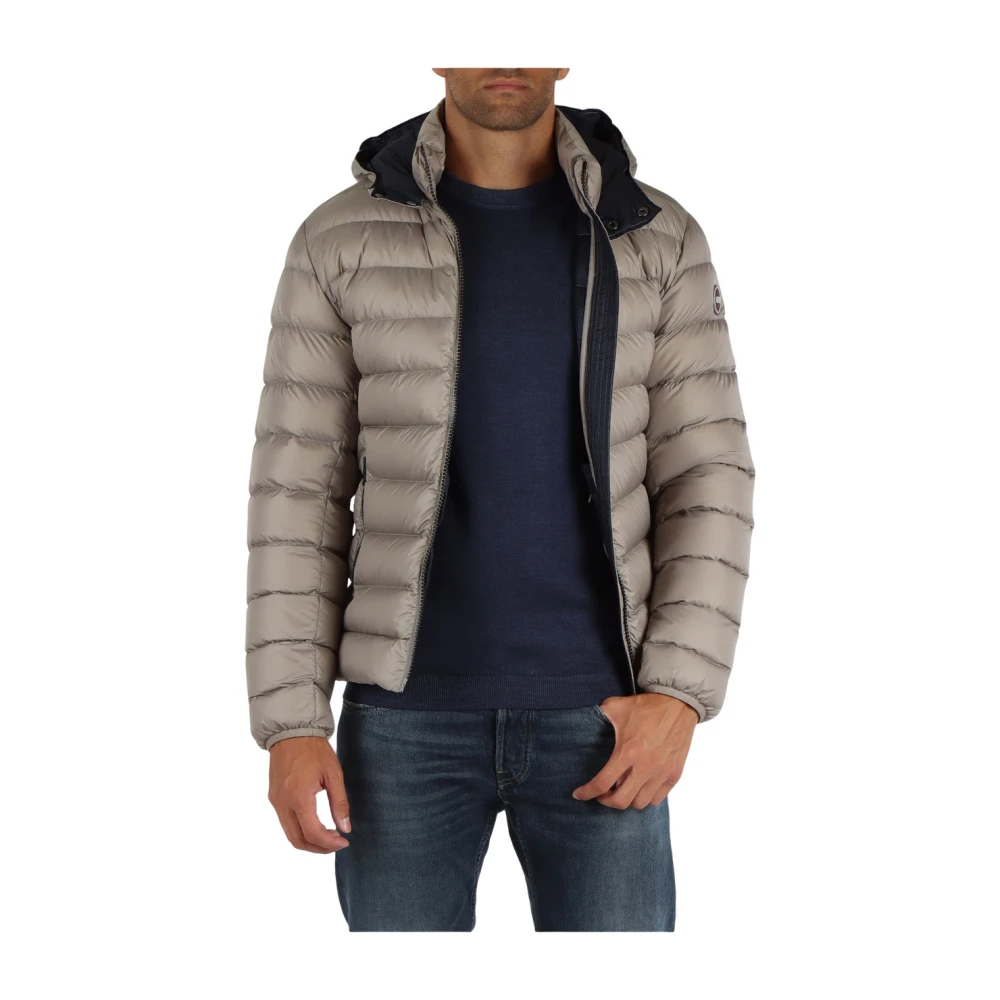 Colmar Gewatteerde Hoodie E-Concrete Beige Heren