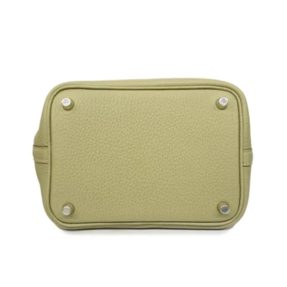 Hermès Vintage Pre-owned Fabric handbags Green Dames