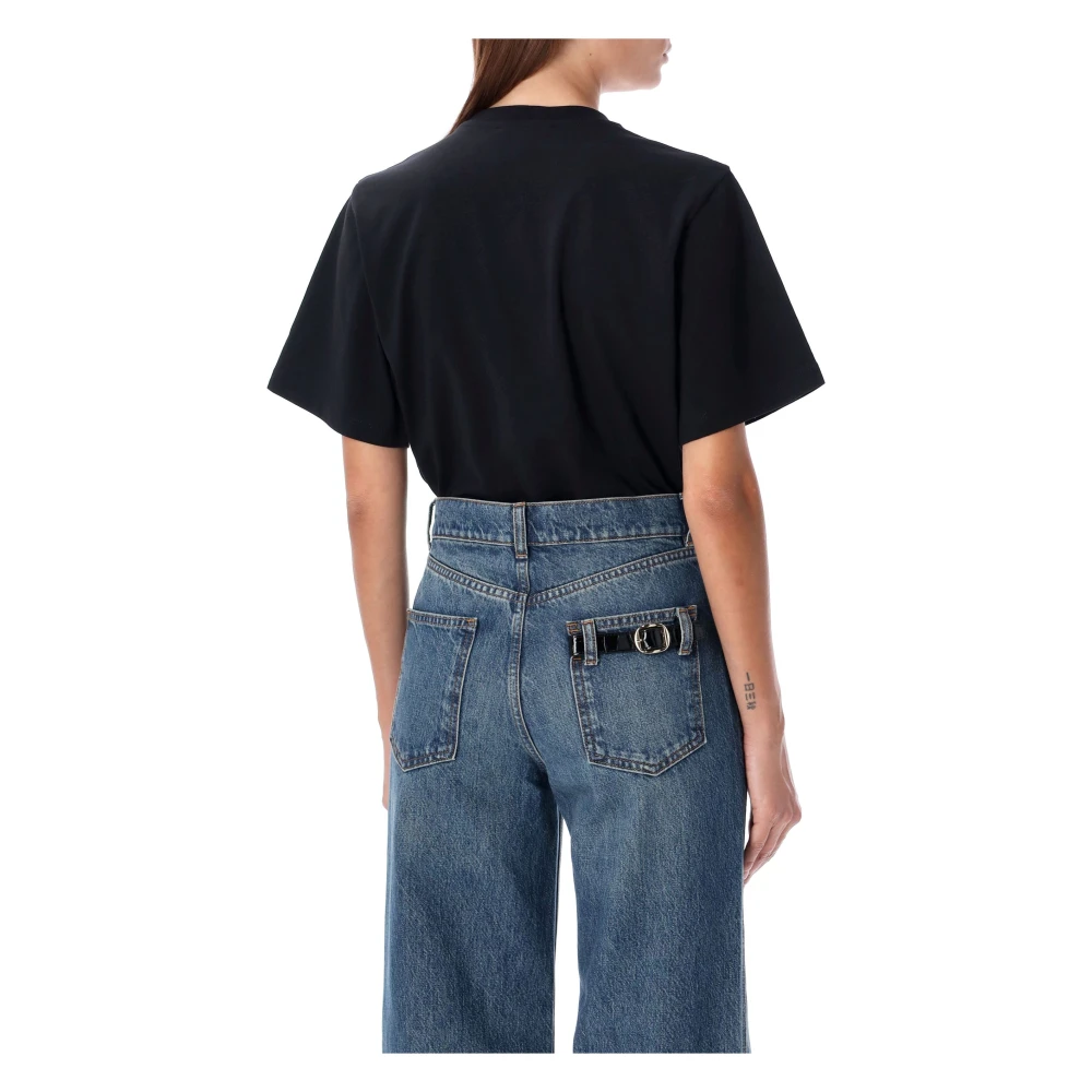 Coperni Zwart Premium Katoen Logo Print Top Black Dames