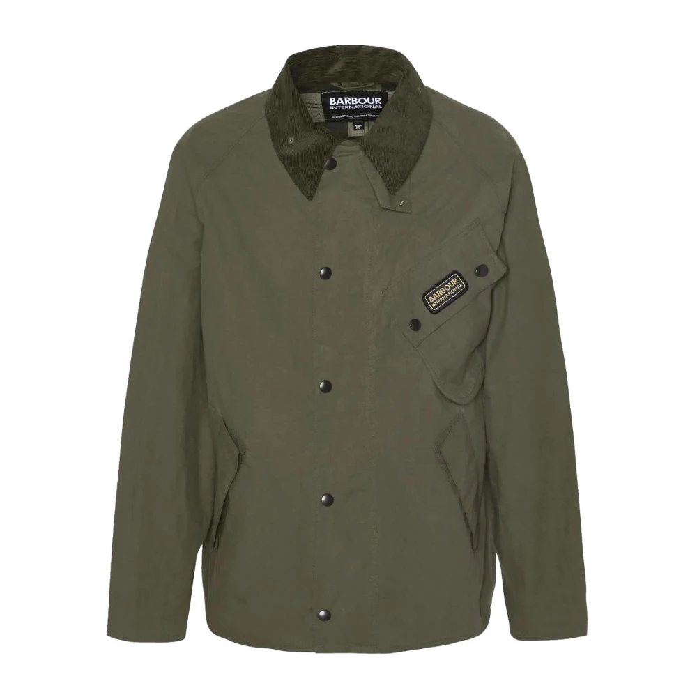 Barbour Men's Green Light Jackets, S, Casual A7 Pacemaster Jacket In Dusky