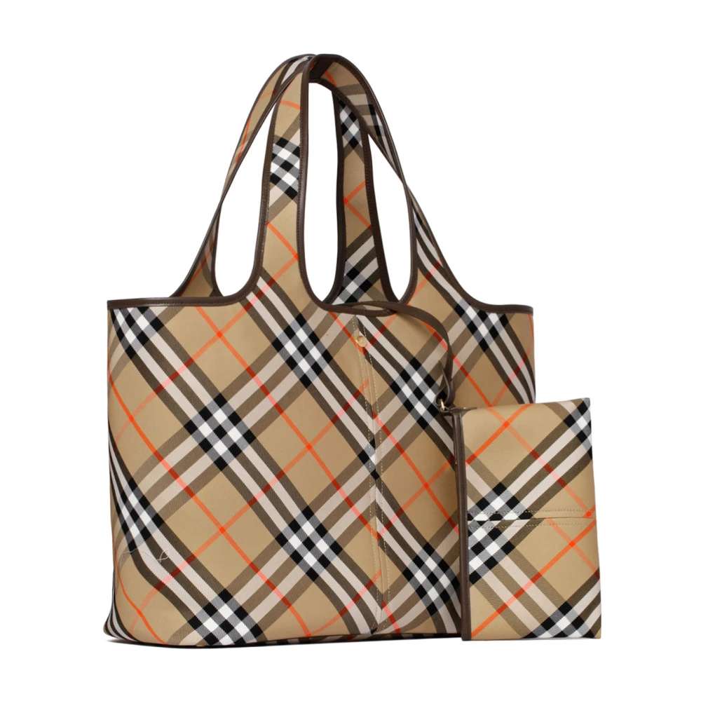 Burberry Vintage Check Tote Tas Beige Dames