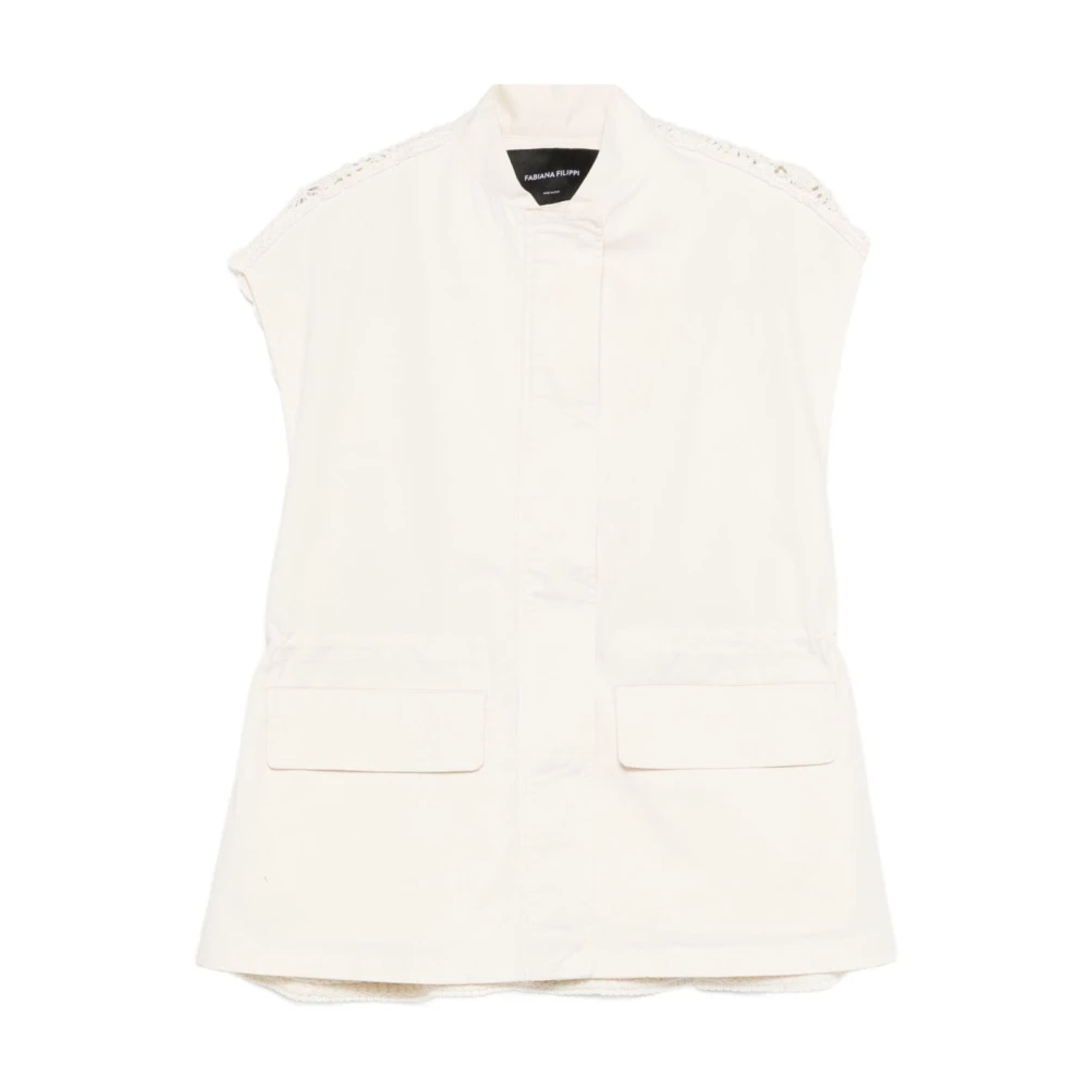 Fabiana Filippi Beige Vest - Female - Waistcoats - S - Jackets
