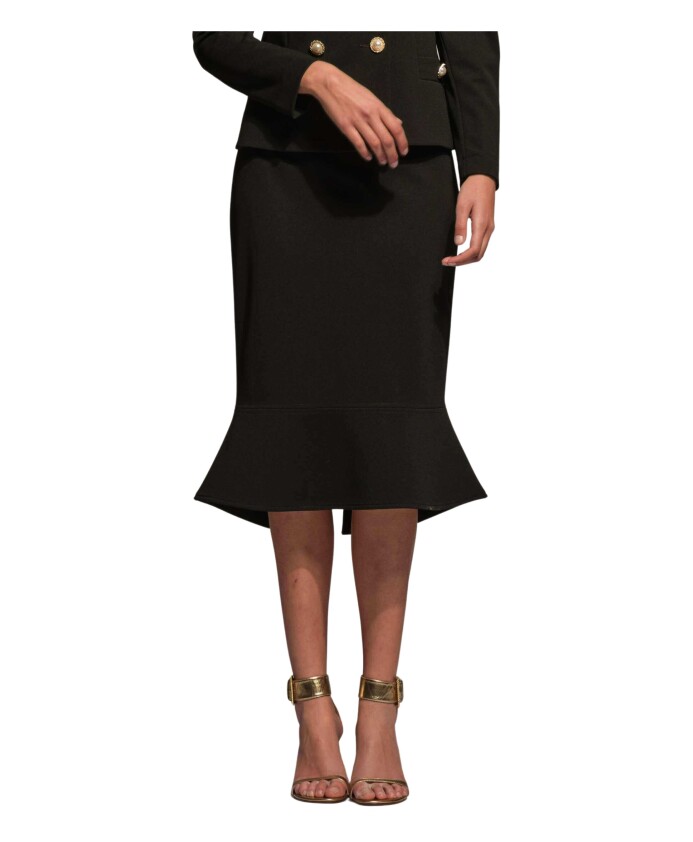 jupe-noire-a-volants-taille-38