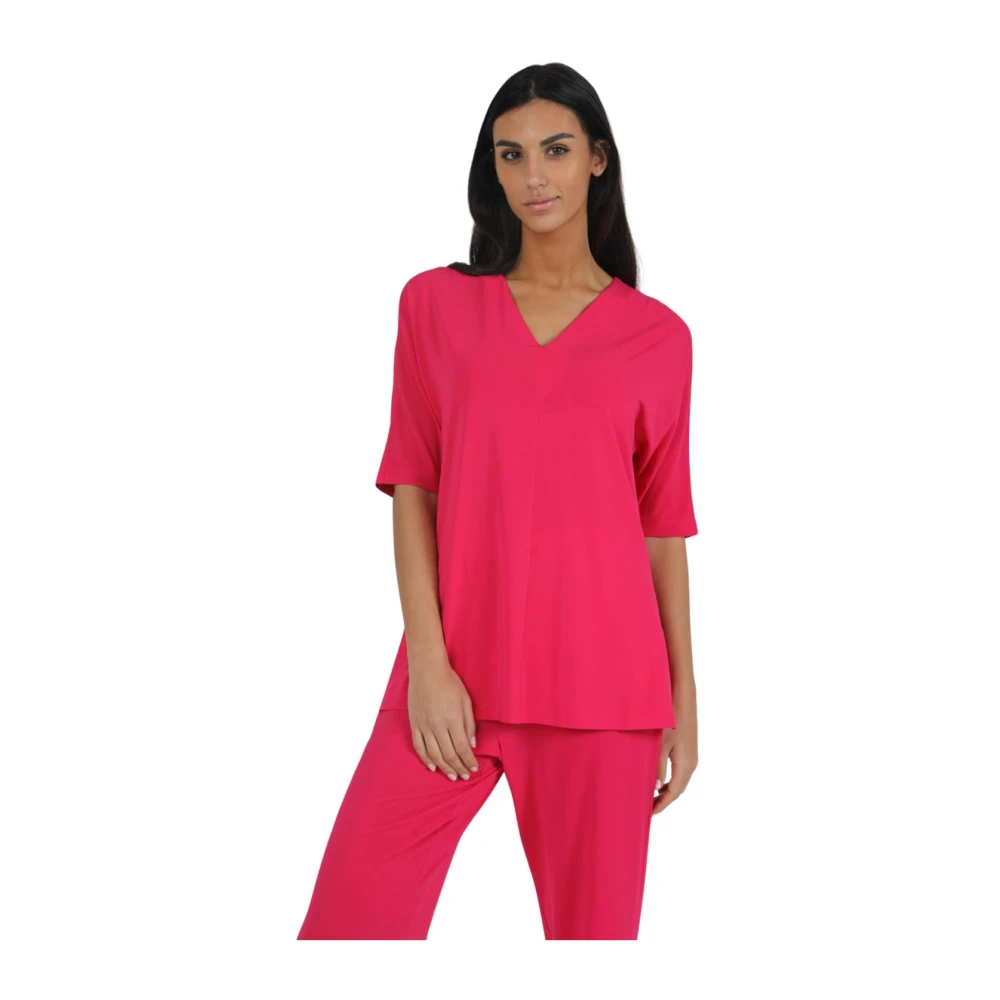 Max Mara - Tops > T-Shirts - Pink - Max Mara - Modalova