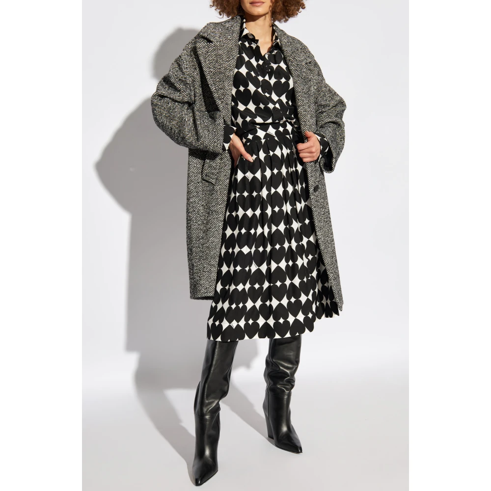 Moschino Rok met bedrukt patroon Black Dames