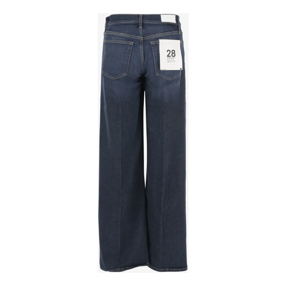 Re Done Stretch denim jeans met gewassen effect Blue Dames