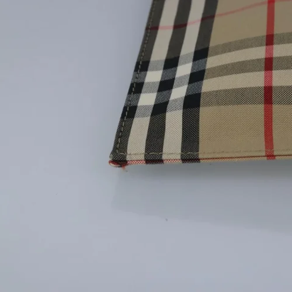 Burberry Vintage Pre-owned Canvas clutches Beige Dames