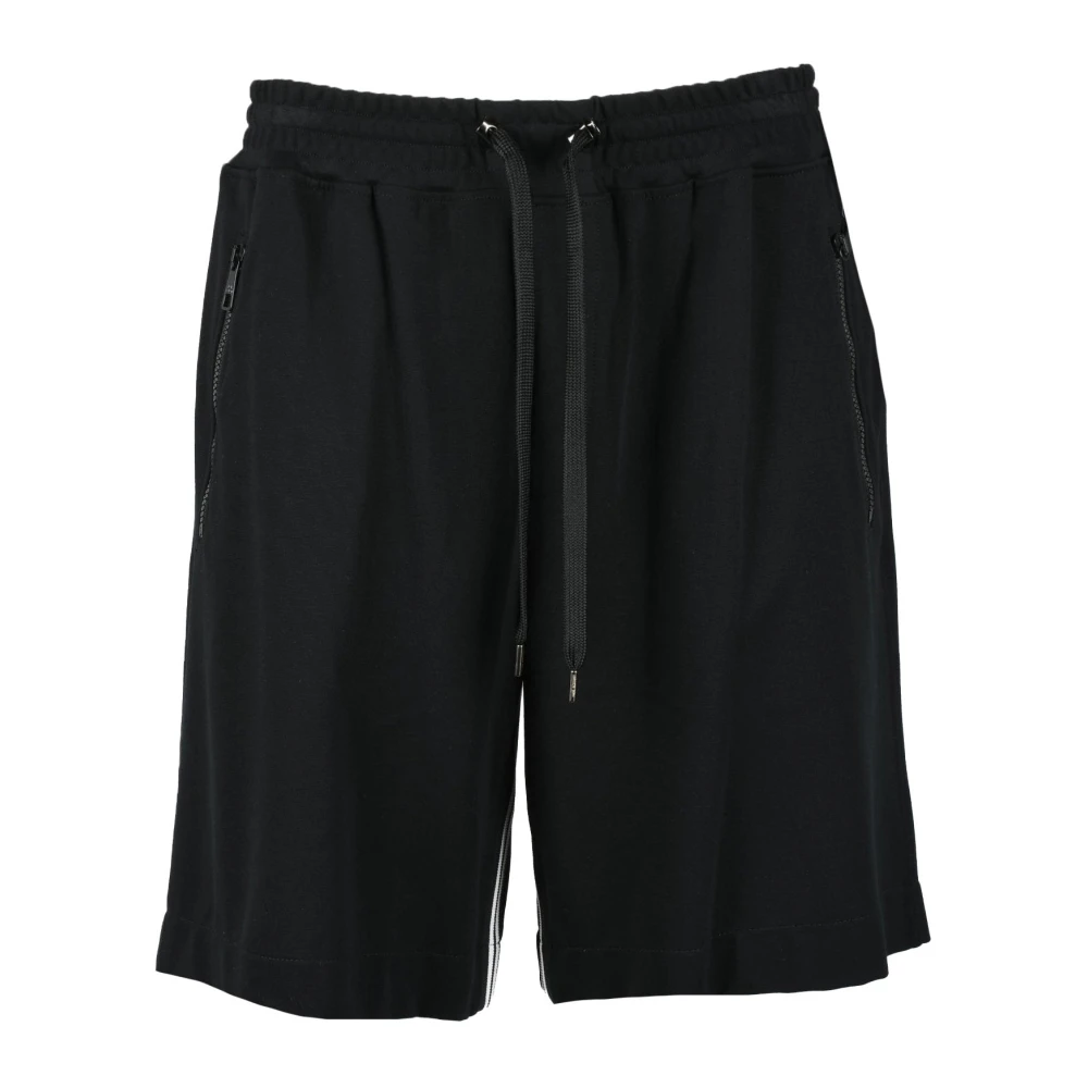 Neil Barrett Elegante Bermuda Shorts met stretchstof Black Heren