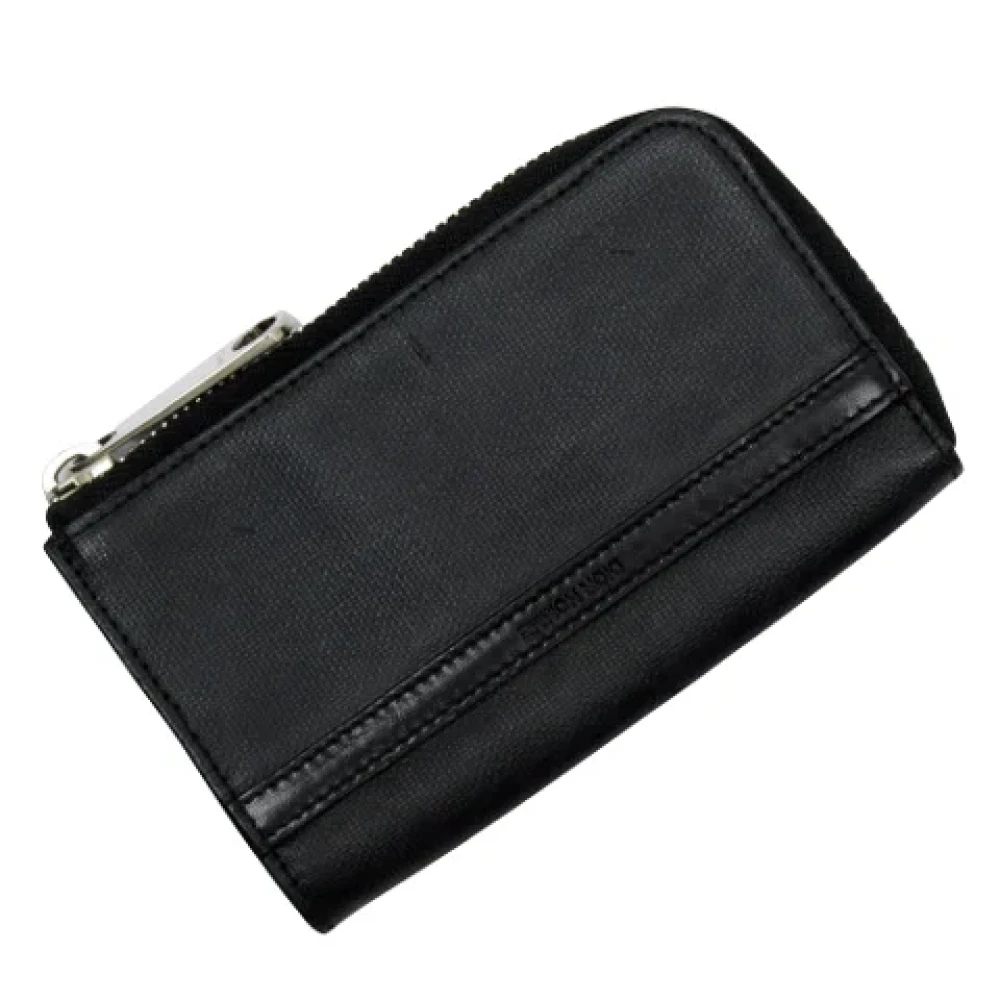 Dior Vintage Pre-owned Leather wallets Black Heren