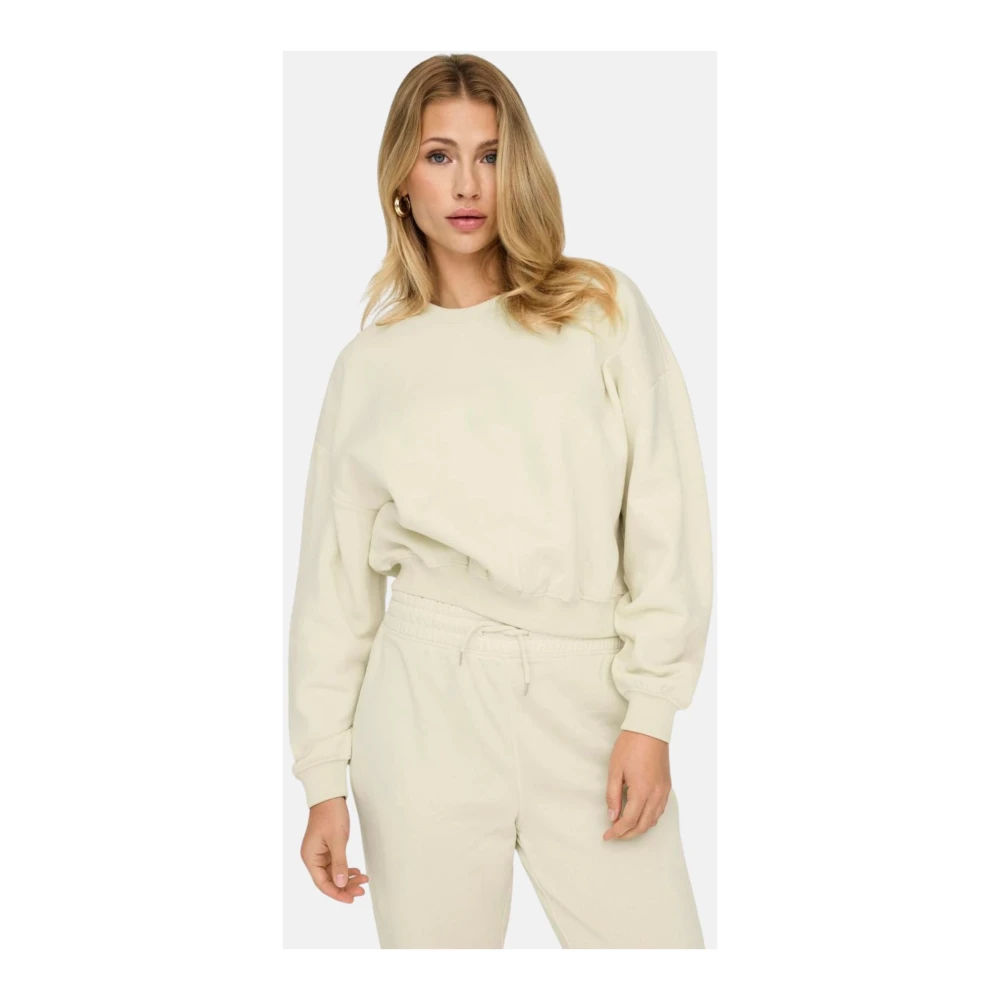 Only Modieuze Sweatshirt Beige Dames