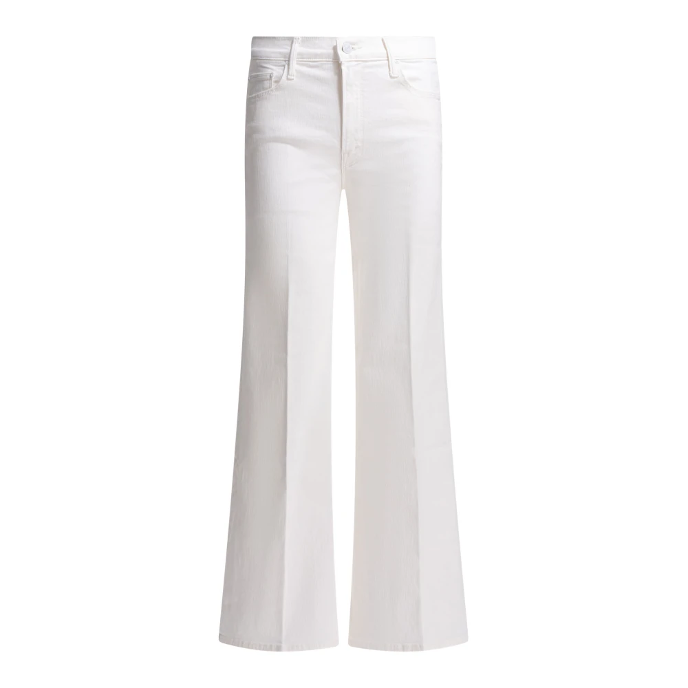 Mother Women's White The Twister Sneak - Wide Jeans - W27 - Jeans