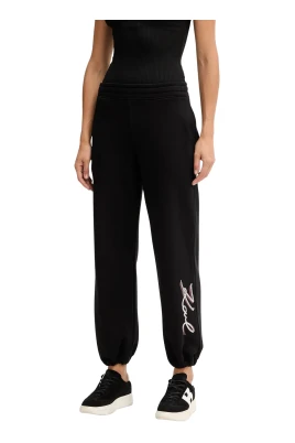 Sweatpants med logotyp och paljetter