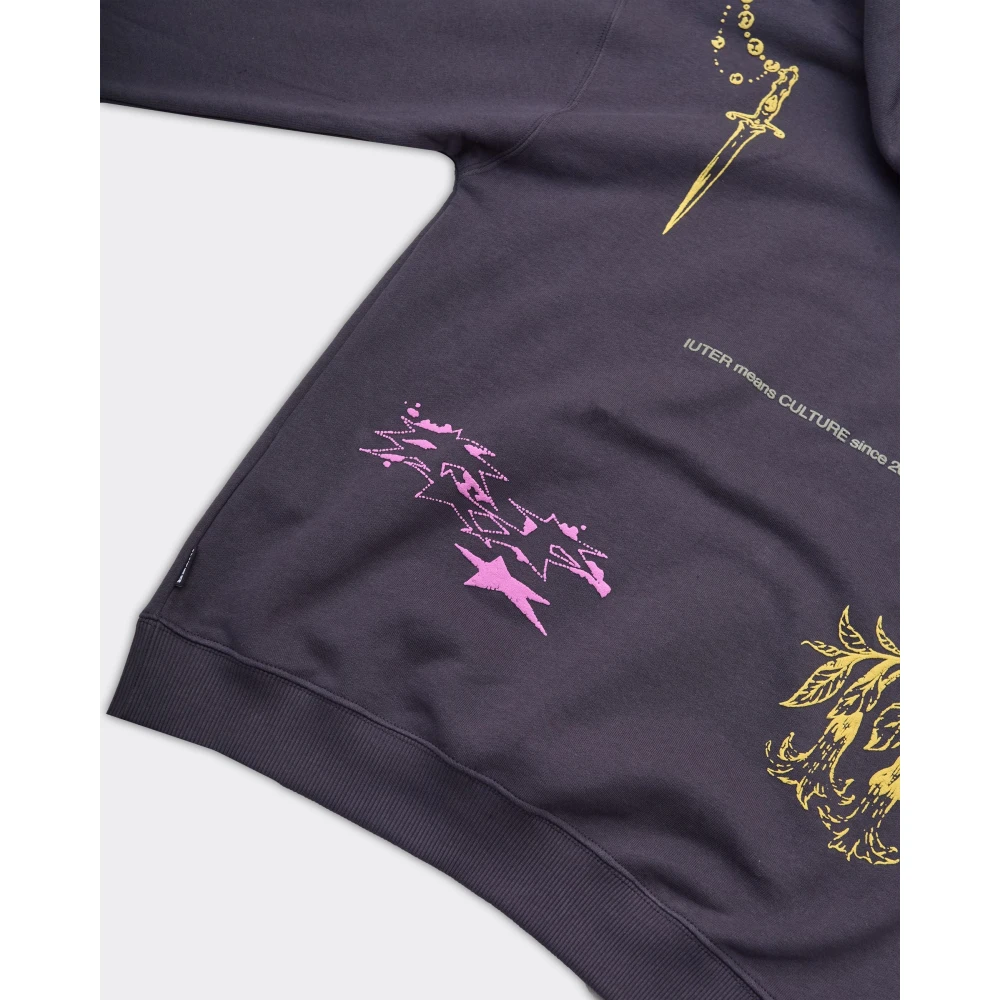 Iuter Cultuur Asfalt Hoodie Gray Heren
