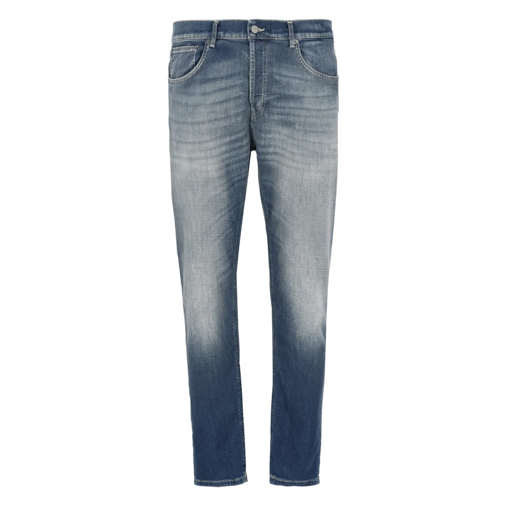 Dondup Blauwe Katoenen Jeans met Vijf Zakken Blue Heren
