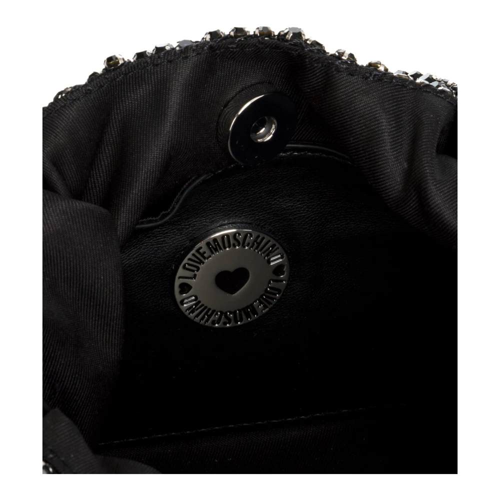 Love Moschino Stijlvolle Handtas met Verstelbare Afneembare Band Black Dames