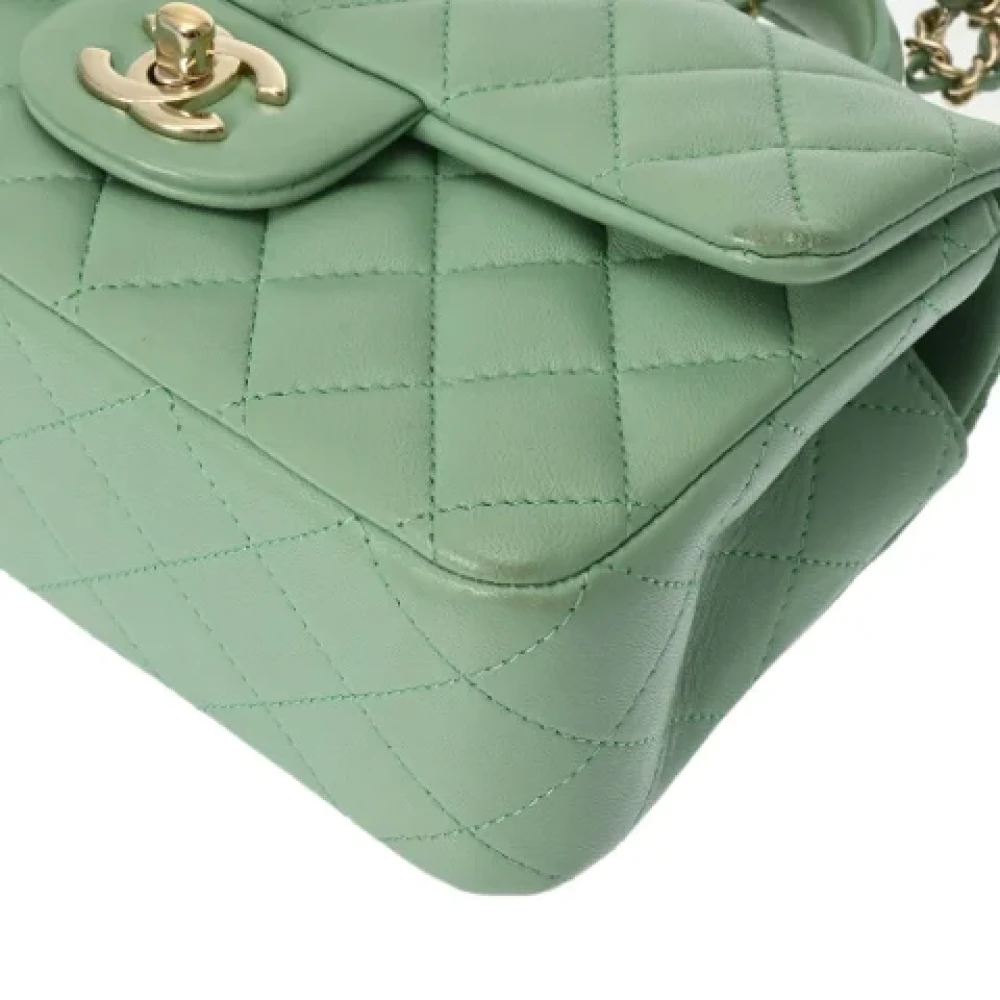 Chanel Vintage Pre-owned Leather chanel-bags Green Dames