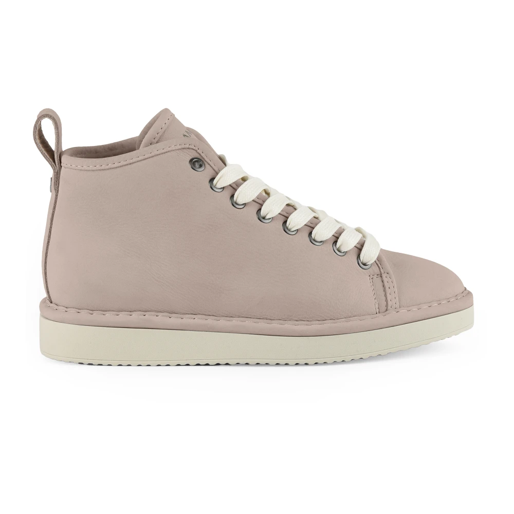 Panchic Ivory Nubuck Enkellaarsjes Dames Schoenen Beige