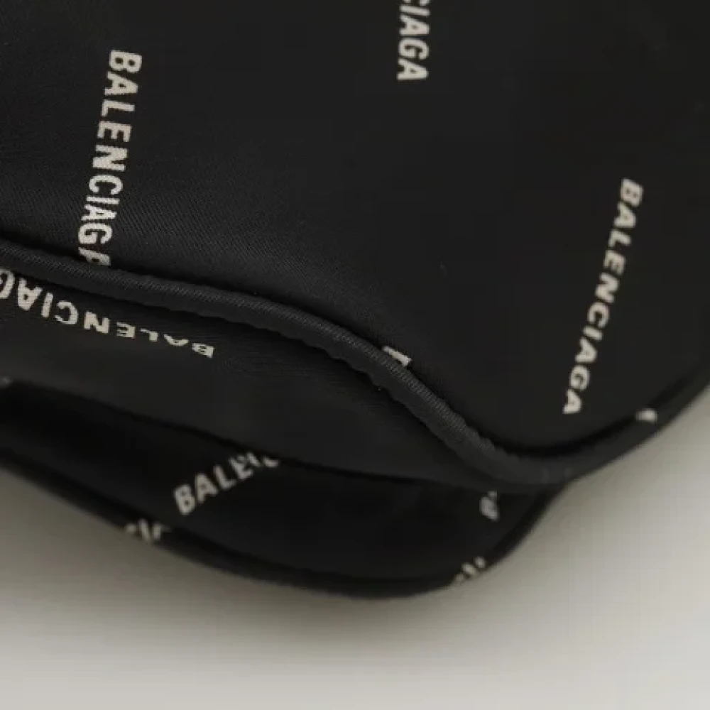 Balenciaga Vintage Pre-owned Nylon crossbody-bags Black Dames