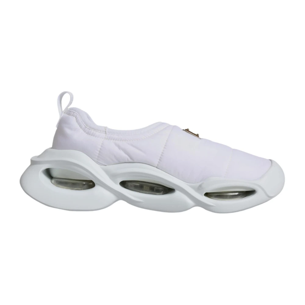 Dolce & Gabbana Women's White Sneakers, 6 Uk, Fabric Low Top Trainers