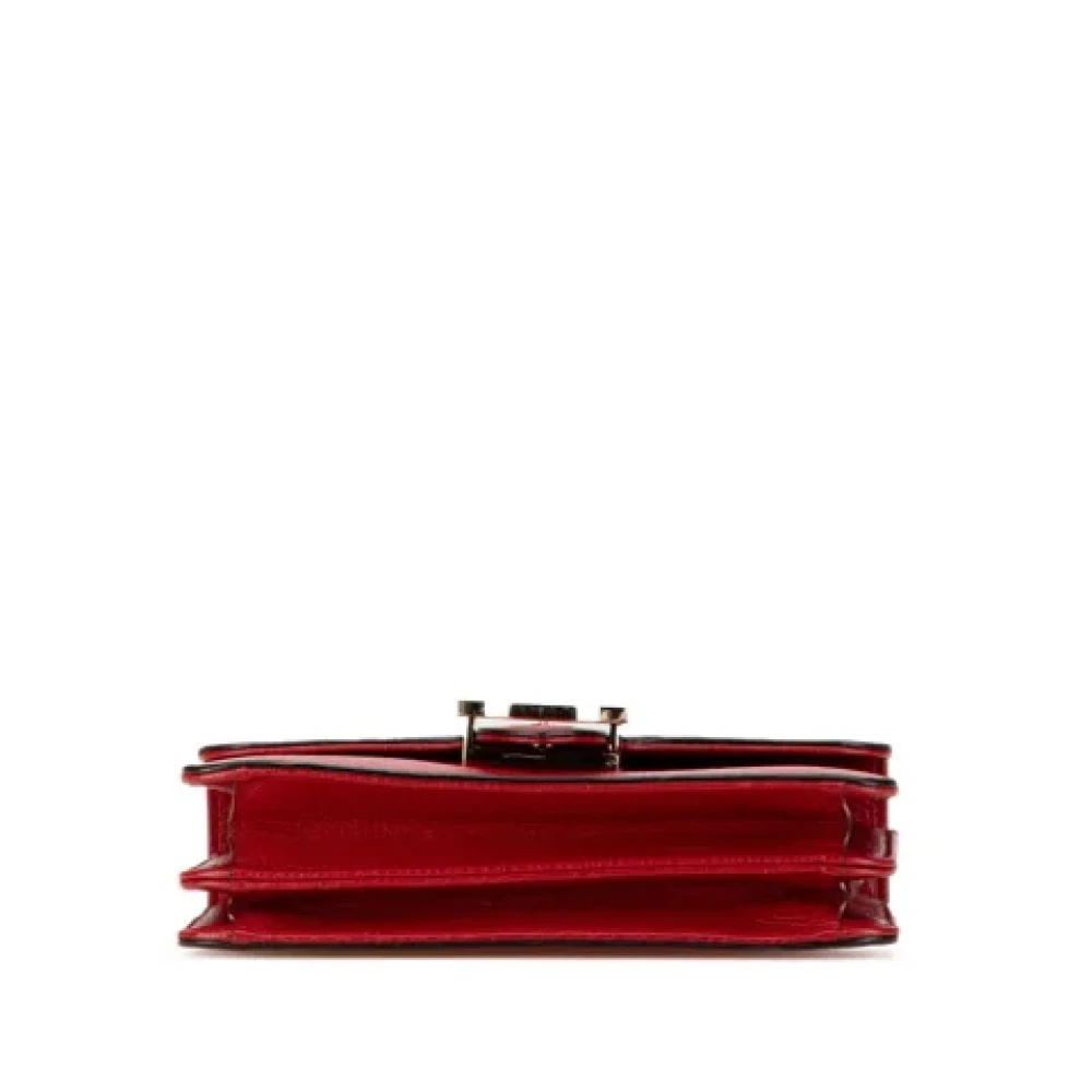 Gucci Vintage Pre-owned Leather gucci-bags Red Dames