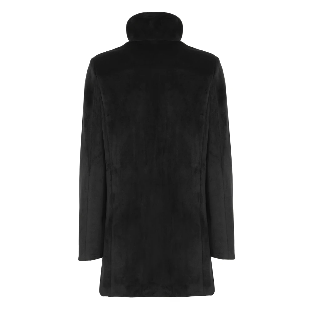RRD Zwarte Fluwelen Hoodie met Logo Patch Black Dames