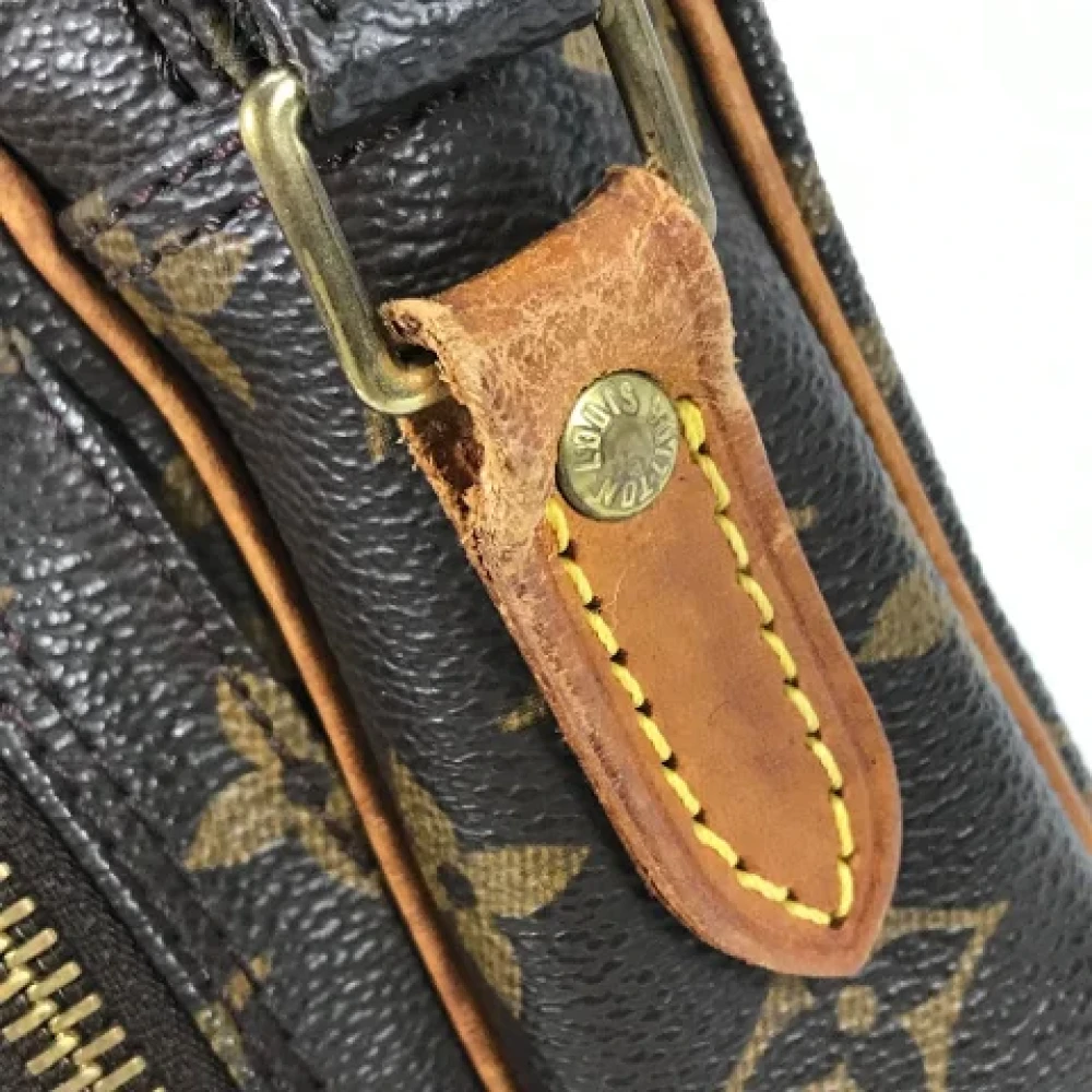 Louis Vuitton Vintage Pre-owned Cotton louis-vuitton-bags Brown Dames